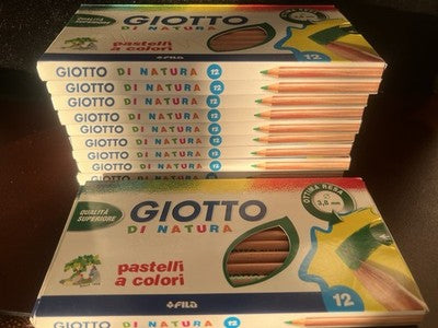 GIOTTO De Nature Crayons De Couleur 12 Pièces Ø 3,8 Mm Lot 10 Emballages Neuf