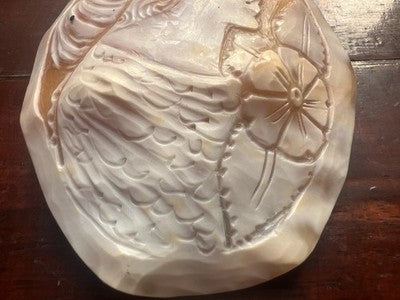 Cameo Big On Shell Natural Profile Women Floral 6×7,8 Italy