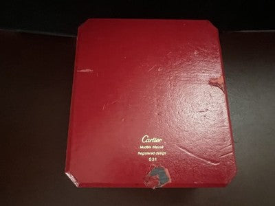 🔴 CARTIER box scatola orologio 531 originale con numero inciso vintage