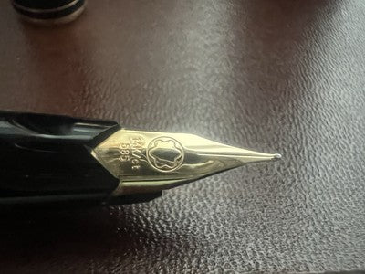 🔴 MONTBLANC 221 stilografica pistone pennino oro 14K garanzia vintage '60 NOS