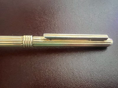 🔴 DIOR penna sfera ARGENTO MASSICCIO 925 a rotazione scrive vintage