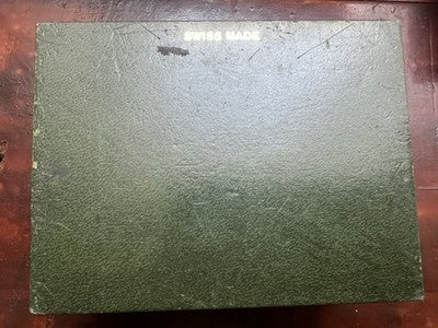 🔴 RADO box scatola orologio polso astuccio verde velluto raro 60 vintage