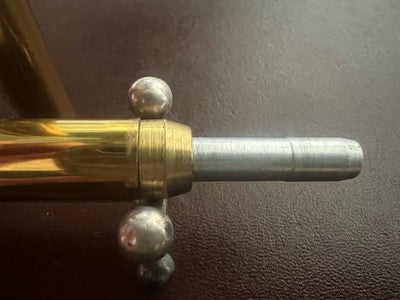 🔴 NORMAN G penna sfera metallo massiccio a scatto rara USA vintage