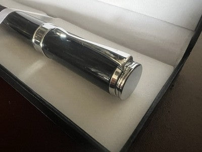 🔴 MONTEVERDE penna sfera lacca nera Power Bank lunghezza 14,5 cm