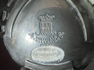 🔴 JORDAN SHEFFIELD Contenitore uovo sfera traforata pot-pourri bruciaprofumi