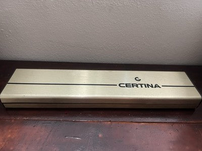 🔴 CERTINA box scatola orologio polso uomo cofanetto custodia vintage