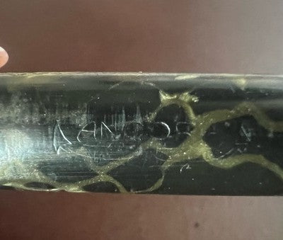 Anker Stift Füllfederhalter Zelluloid Schwarz Marmoriert Loading Hebel Vintage