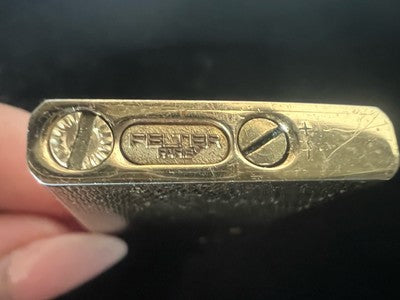 🔴 FELTER PARIS accendino metallo dorato parti di ricambio riparazione vintage