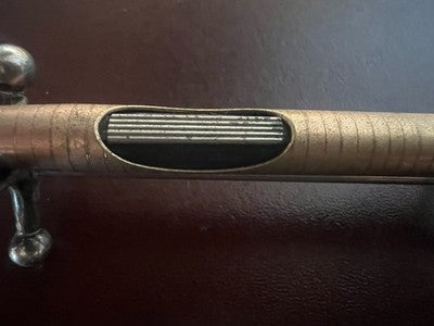 Zenith Extra Fountain Pen Plated Gold 18K Chiseled Button Filler Vintage