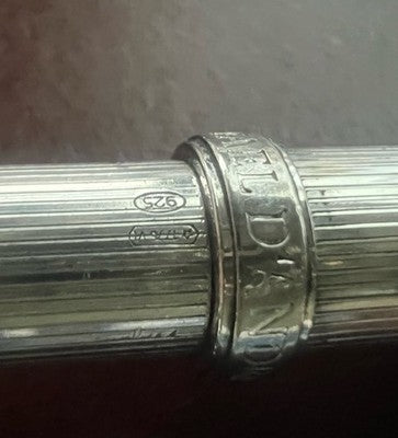 🔴 RAFAEL D'ANDRE penna sfera ARGENTO 925 MASSICCIO scrive con astuccio