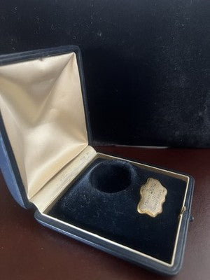 Prix Duno 1957 Boîte Écrin Plaque Argent 800 Plaqué Or Giorgio Borgato
