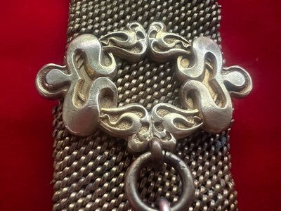 Chaîne Montre Poche Victorienne Avec Sceau Vierge Pinchbeck Antique 1800 N4