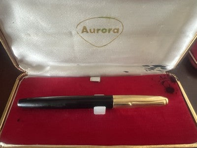 Aurora Pen Fountain Pen 88 Duo Cart Pen Gold Hooded Short Vintage AG3