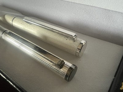 Senator Stylo-Plume Stylo à Plume Et Sphère Chrome Avec Trousse et Cartouches 