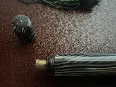 🔴 AURORA penna stilografica SELENE celluloide verde pennino originale scrive 30