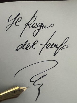 Tibaldi Stift Füllfederhalter Bruchsicher Zelluloid Feder Gold Flex Vintage