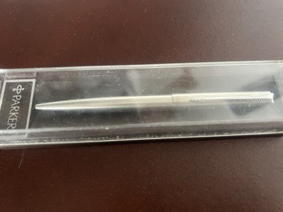 🔴 PARKER penna sfera cromata UL a scatto scrive con astuccio