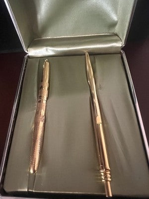 Lalex Penne à Bille Dorées Scrivono Avec Boîte Vintage