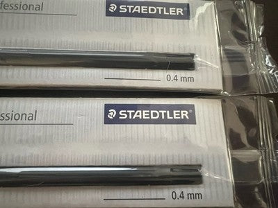 🔴 STAEDTLER Mars Professional refill 716 0,4 mm NOS Made in Germany 2 PEZZI