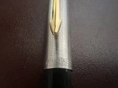 Parker Pen Sphere 45 Custom Flighter Pilots de Luxe Cabochon Black Vintage