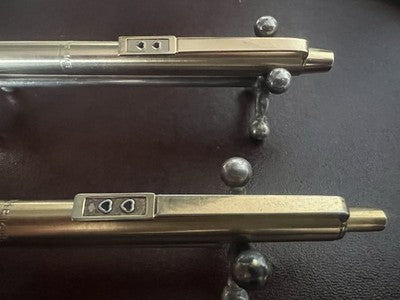 🔴 PAPERMATE penna sfera e matita dorata satinata Made in USA scrivono vintage