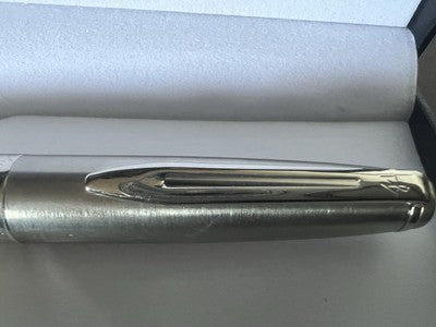 🔴 WATERMAN penna sfera Embleme cromata satinata panna profili lucidi scrive