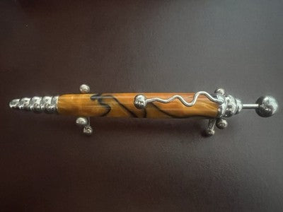 🔴 JEAN PIERRE LEPINE penna sfera ZIG ZAG marmorizzata scrive Parigi vintage