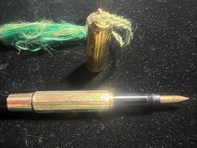 🔴 CIRENE penna stilografica retrattile pennino ORO restauro per ricambi vintage