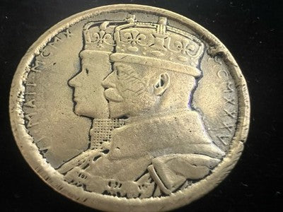 🔴 Medaglia Giubileo d’Argento Re Giorgio V Regina Maria Castello Windsor 1935