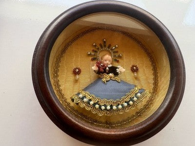 Ex Voto Child Jesus Wax With Decorated Vintage Original Clothes 1800