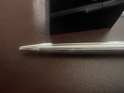 Aurora Stylo-Plume Sphère 98 Chrome Spline Bit Écrit L'Italien Vintage