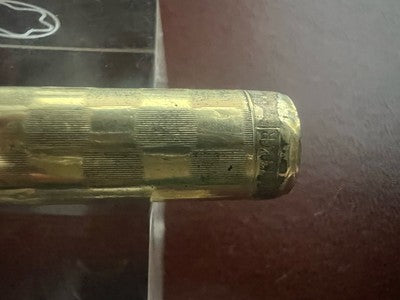 🔴 ZENITH penna stilografica CAPPUCCIO A SCATTO placcato oro vintage B