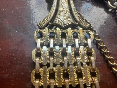 Chain Pocket Watch Victorian Chatelaine Seal Pinchbeck Antique 1800 N.3