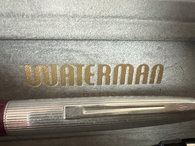 🔴 WATERMAN penna stilografica Flash bordeaux scrive con cartucce vintage