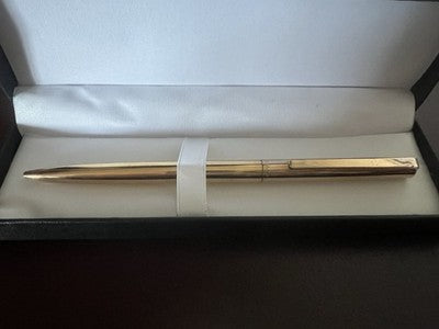 Omas Pen Sphere Gold Metal Polished Italy Marking Vintage Years ‘70