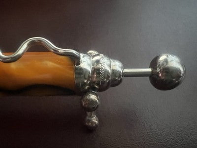 🔴 JEAN PIERRE LEPINE penna sfera ZIG ZAG marmorizzata scrive Parigi vintage