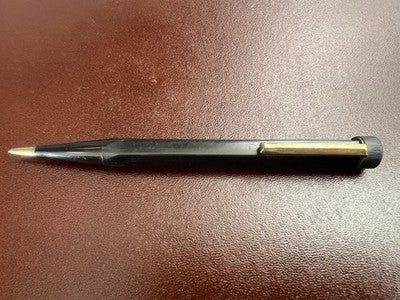 Bleistift Mechanical Zelluloid Schwarz Heptagonal Mine 1,3 Schreibt Vintage C