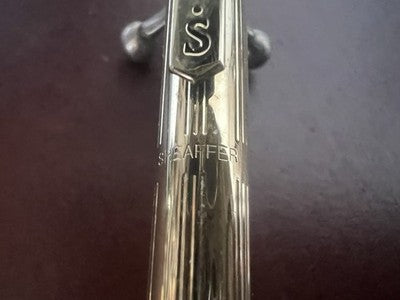 SHEAFFER Bolígrafo Dorado Con Botón Retráctil Escribe Japón Vintage