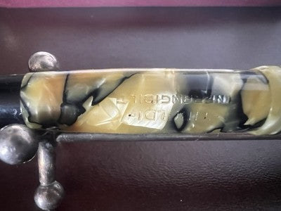 Tibaldi Lápiz Pluma Fuente Irrompible Celuloide Nib Oro Flex Vintage