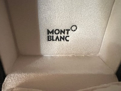🔴 MONTBLANC scatola orologio originale con cuscino 9,5×9,5 cm H 8
