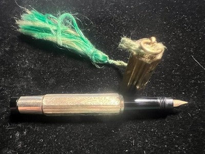 🔴 CIRENE penna stilografica retrattile pennino ORO restauro per ricambi vintage
