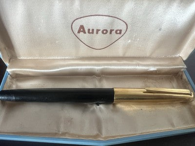 🔴 AURORA penna stilografica 88 pennino ORO M a cartuccia scrive vintage BC