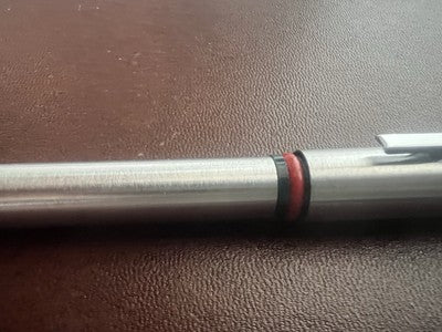 Auretta Stylo-Plume Sphère par Aurora Club Chrome Rouge Et Bleu Écrit Rétro 70