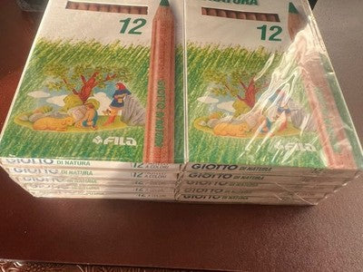 GIOTTO De Naturaleza Lápices De Color 12 Piezas — Lote 10 Paquetes Nuevos