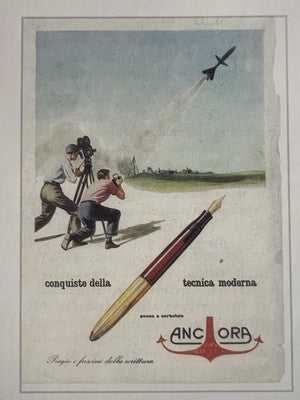 ANCHOR Füllfederhalter Zelluloid-Druckfeder Originalfeder Gold Vintage 