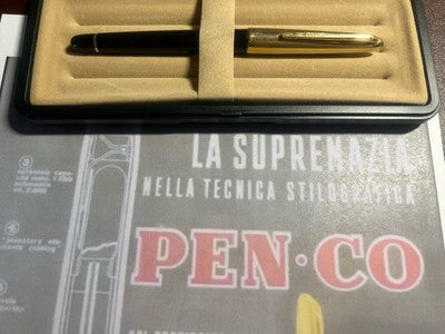 🔴 PEN CO penna stilografica 53 pennino a diamante ORO 14 kt vintage Penco G