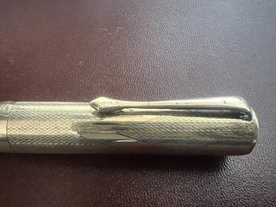 🔴 WATERMAN'S penna stilografica 52 placcata pennino ORO a leva scrive vintage