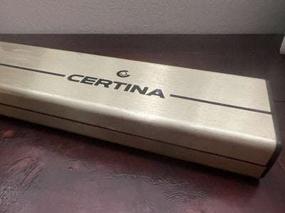 🔴 CERTINA box scatola orologio polso uomo cofanetto custodia vintage