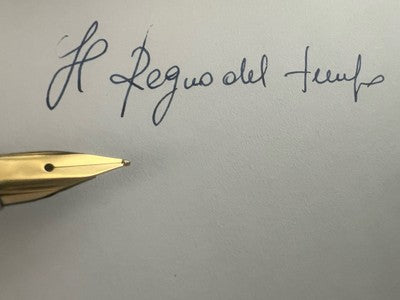 🔴 AURORA penna stilografica Marco Polo pennino F con converter e sfera set