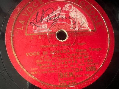 🔴 Dischi LA VOCE PADRONE 78 giri ceralacca Non ti scordar di me grammofono 3Pz